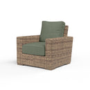 Sunset West Havana Club Chair in Canvas with Self Welt
