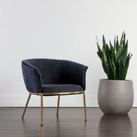 Sunpan Nadine Lounge Chair Chacha Grey / Chacha Navy