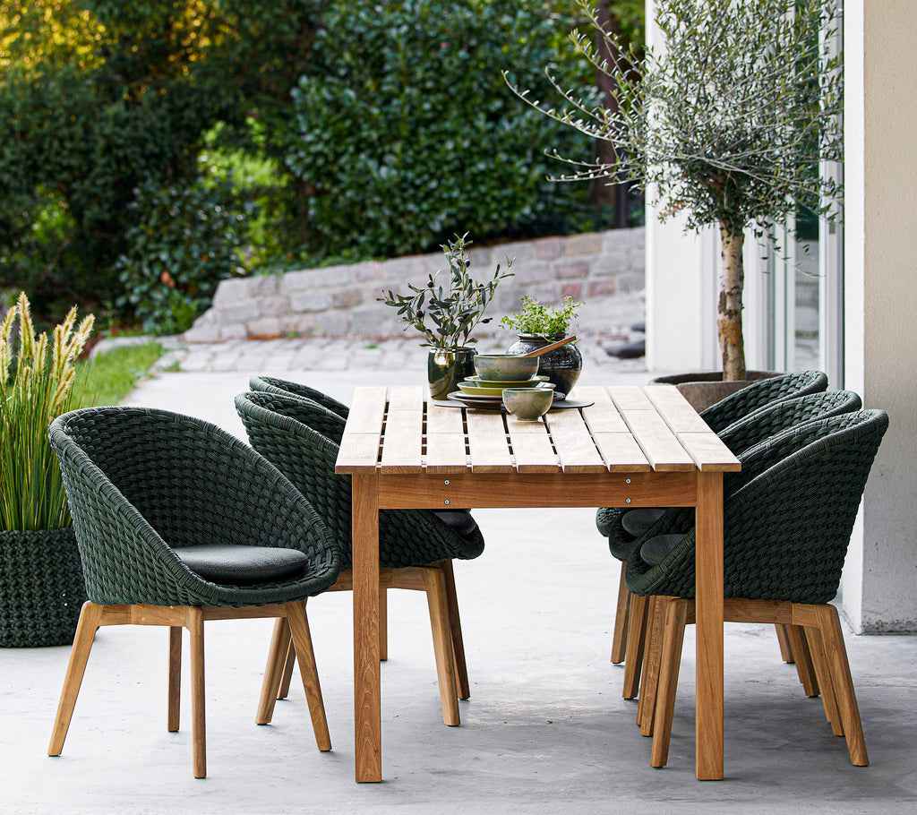 Cane-Line Peacock Chair with Teak Legs
