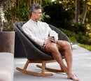Cane-Line Peacock Rocking Chair with Teak Legs