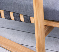 Cane-Line Endless Soft 2-Seater Sofa Incl. Grey Cane-Line Airtouch Cushion Set