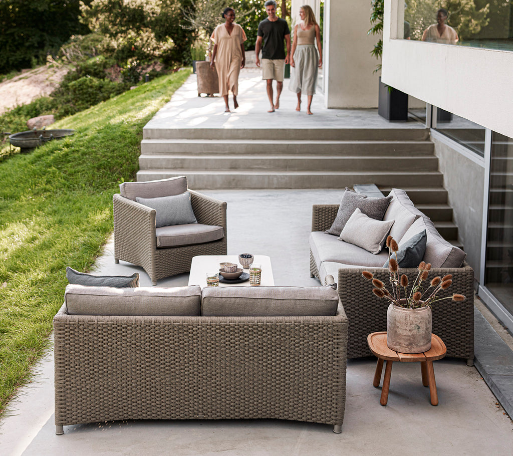 Cane-Line Diamond Lounge Chair Soft Rope Incl. Cushion Set