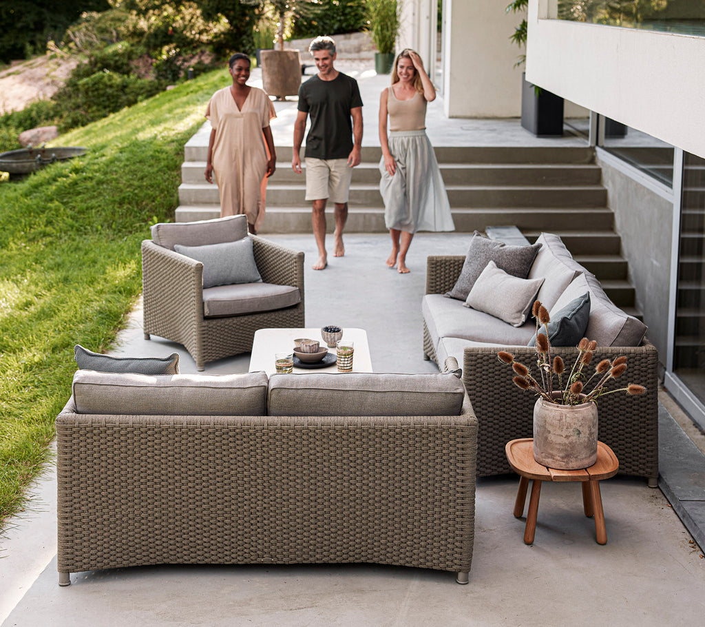 Cane-Line Diamond Lounge Chair Soft Rope Incl. Cushion Set