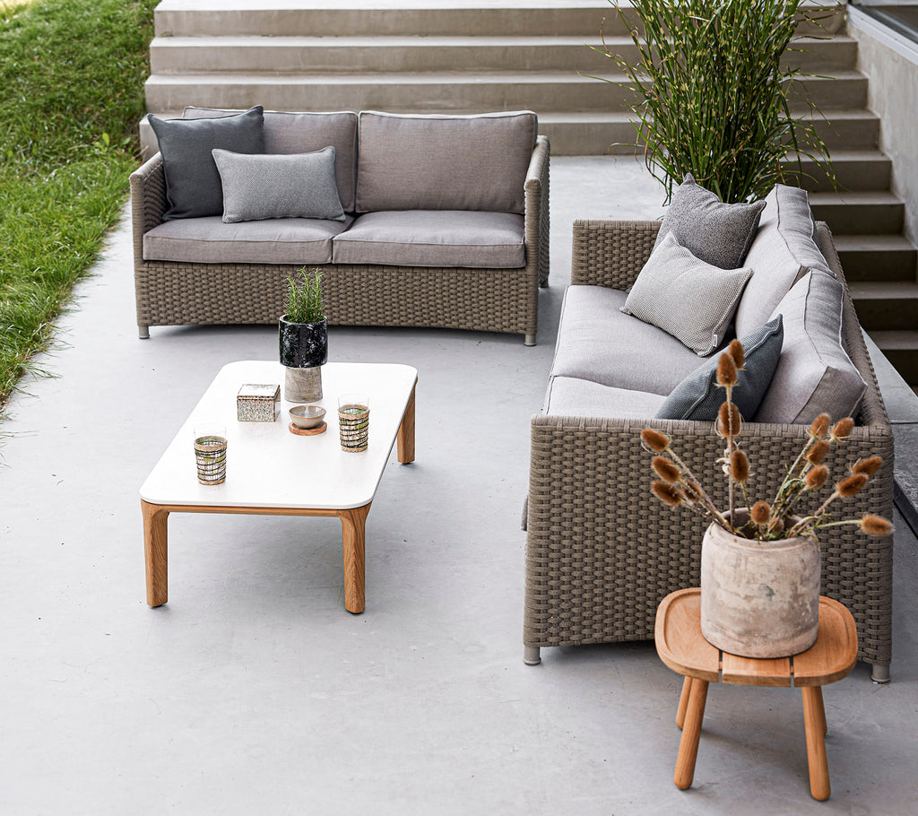 Cane-Line Diamond 2-Seater Sofa Soft Rope Incl. Cushion Set