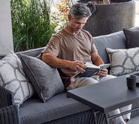 Cane-Line Chill-Out Coffee Table -Single with Dual Heights