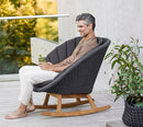 Cane-Line Peacock Rocking Chair with Teak Legs
