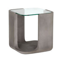 Sunpan Odis End Table Grey / White