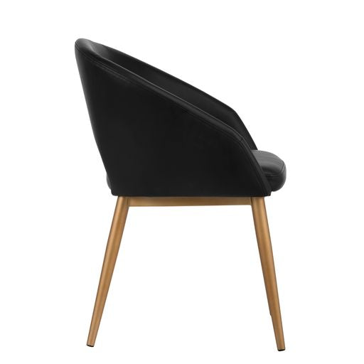 Sunpan Thatcher Dining Armchair Black - Antique Grey/Deep Green Sky/Gold Sky, Champagne Gold - Onyx/Snow