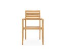 Curated MaisonFurniture Louvel Teak Outdoor Stacking Armchair (Set of 4)