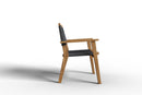 Curated MaisonFurniture Damien Teak Outdoor Stacking Armchair (Set of 2)