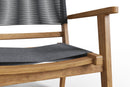 Curated MaisonFurniture Damien Teak Outdoor Stacking Armchair (Set of 2)