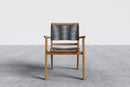 Curated MaisonFurniture Damien Teak Outdoor Stacking Armchair (Set of 2)