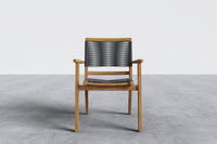 Curated MaisonFurniture Damien Teak Outdoor Stacking Armchair (Set of 2)