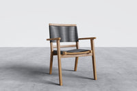 Curated MaisonFurniture Damien Teak Outdoor Stacking Armchair (Set of 2)