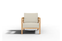 Curated MaisonFurniture Daniele 4-Piece Teak Deep Seating Outdoor Sofa Set with Sunbrella Cushions