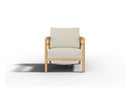 Curated MaisonFurniture Daniele Teak Deep Seating Outdoor Club Chair with Sunbrella Cushion