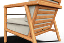 Curated MaisonFurniture Daniele 4-Piece Teak Deep Seating Outdoor Sofa Set with Sunbrella Cushions