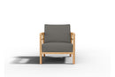 Curated MaisonFurniture Daniele Teak Deep Seating Outdoor Club Chair with Sunbrella Cushion
