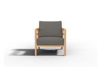 Curated MaisonFurniture Daniele Teak Deep Seating Outdoor Club Chair with Sunbrella Cushion