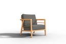 Curated MaisonFurniture Daniele 4-Piece Teak Deep Seating Outdoor Sofa Set with Sunbrella Cushions
