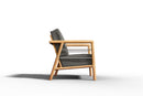 Curated MaisonFurniture Daniele Teak Deep Seating Outdoor Club Chair with Sunbrella Cushion