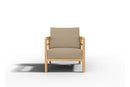 Curated MaisonFurniture Daniele 4-Piece Teak Deep Seating Outdoor Sofa Set with Sunbrella Cushions