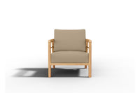 Curated MaisonFurniture Daniele 4-Piece Teak Deep Seating Outdoor Sofa Set with Sunbrella Cushions