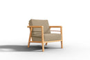 Curated MaisonFurniture Daniele 4-Piece Teak Deep Seating Outdoor Sofa Set with Sunbrella Cushions