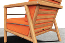 Curated MaisonFurniture Daniele 4-Piece Teak Deep Seating Outdoor Sofa Set with Sunbrella Cushions