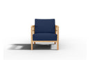 Curated MaisonFurniture Daniele Teak Deep Seating Outdoor Club Chair with Sunbrella Cushion