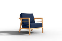 Curated MaisonFurniture Daniele 4-Piece Teak Deep Seating Outdoor Sofa Set with Sunbrella Cushions