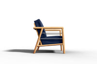 Curated MaisonFurniture Daniele 4-Piece Teak Deep Seating Outdoor Sofa Set with Sunbrella Cushions