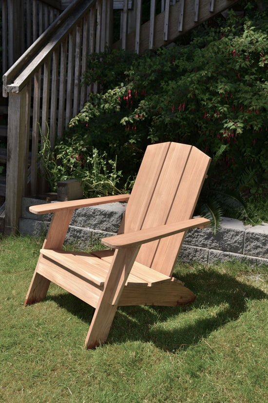 Curated MaisonFurniture Aurele Teak Outdoor Adirondack Lounge Chair