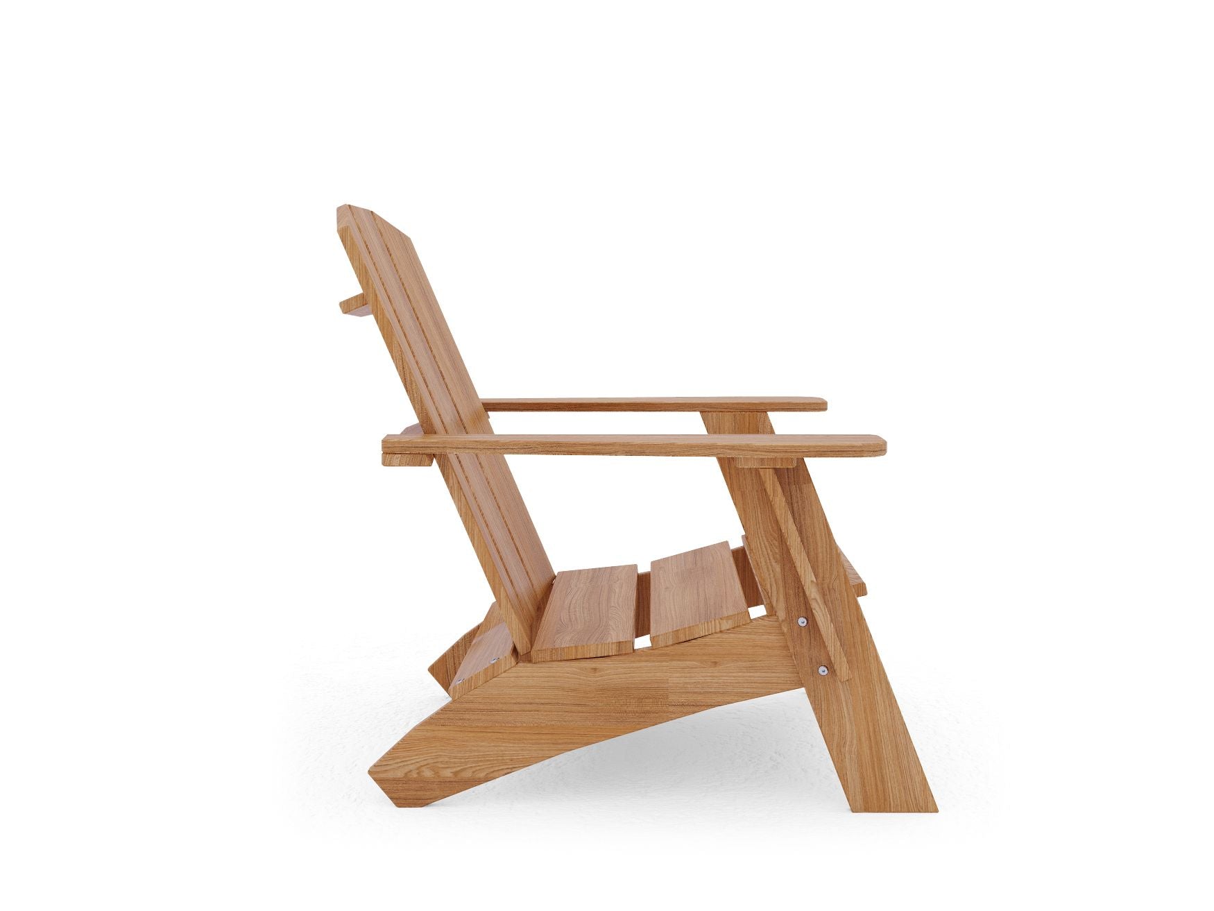 Curated MaisonFurniture Aurele Teak Outdoor Adirondack Lounge Chair