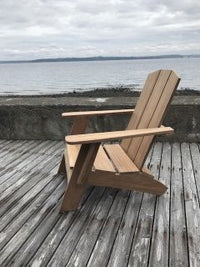 Curated MaisonFurniture Aurele Teak Outdoor Adirondack Lounge Chair