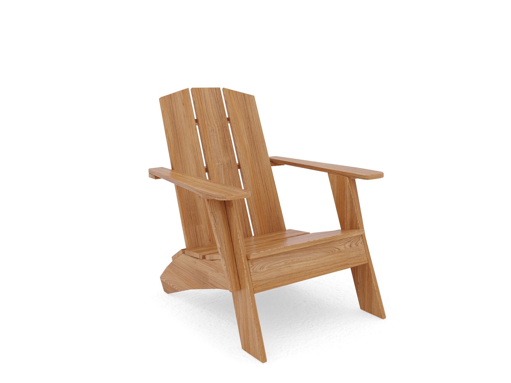 Curated MaisonFurniture Aurele Teak Outdoor Adirondack Lounge Chair