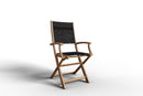 Curated MaisonFurniture Lucas Teak Outdoor Folding Armchair in Textilene Fabric