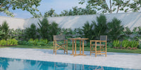 Curated MaisonFurniture Direceur Teak Folding Outdoor Dining Armchair