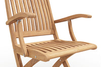 Curated MaisonFurniture Florence Teak Folding Outdoor Armchair