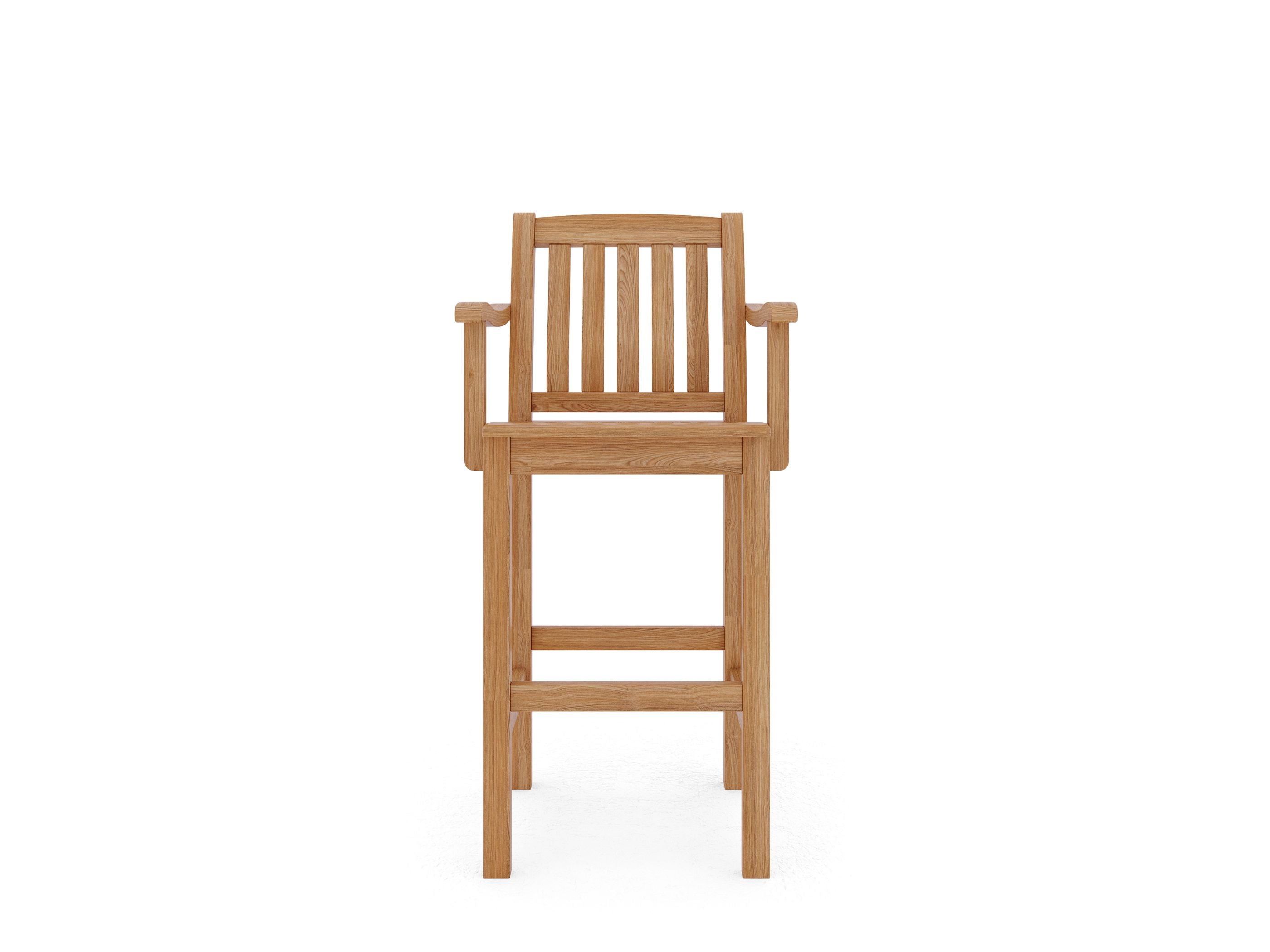 Curated MaisonFurniture Michele Teak Outdoor Bar Armchair