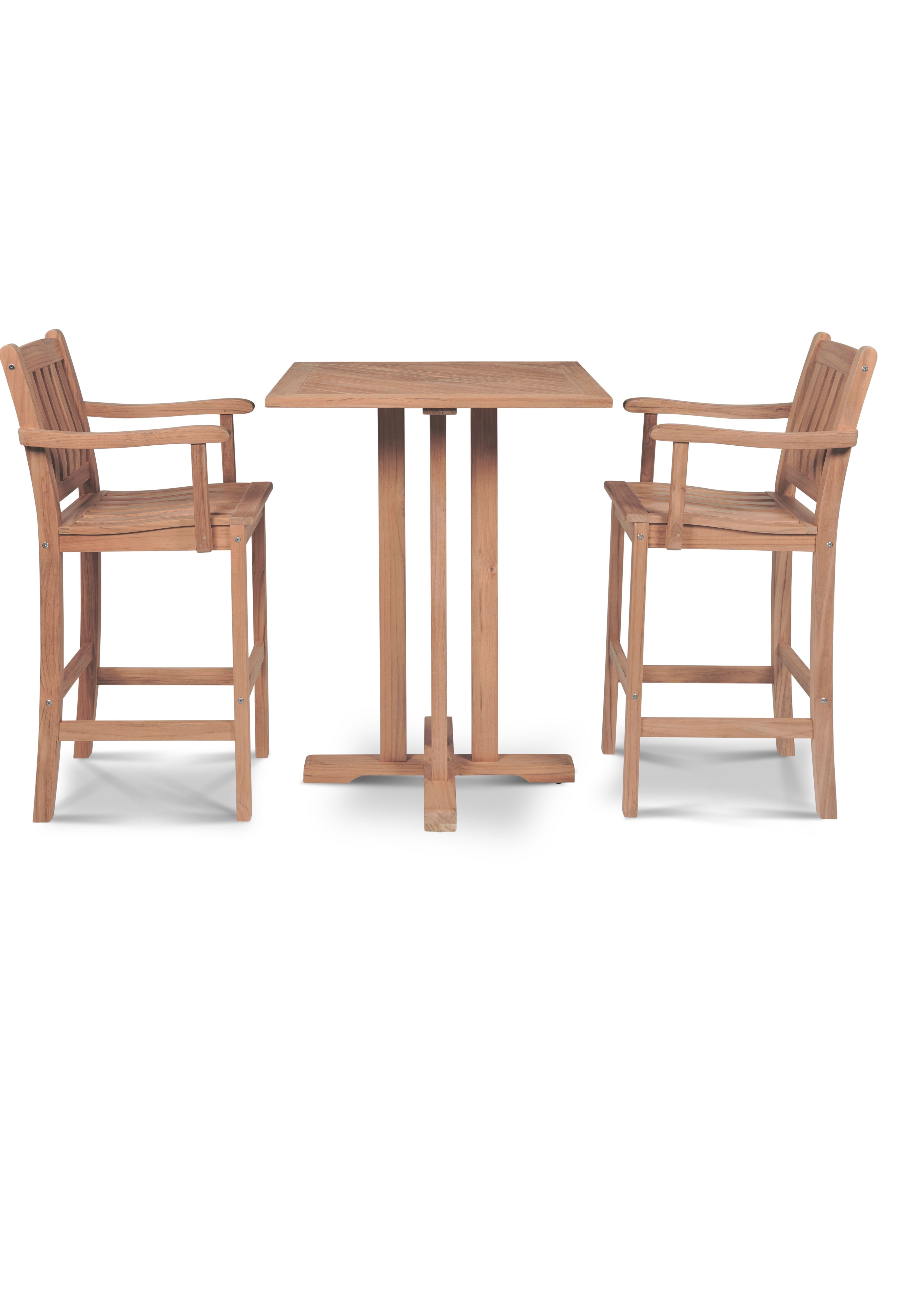 Curated MaisonFurniture Michele Teak Outdoor Bar Armchair