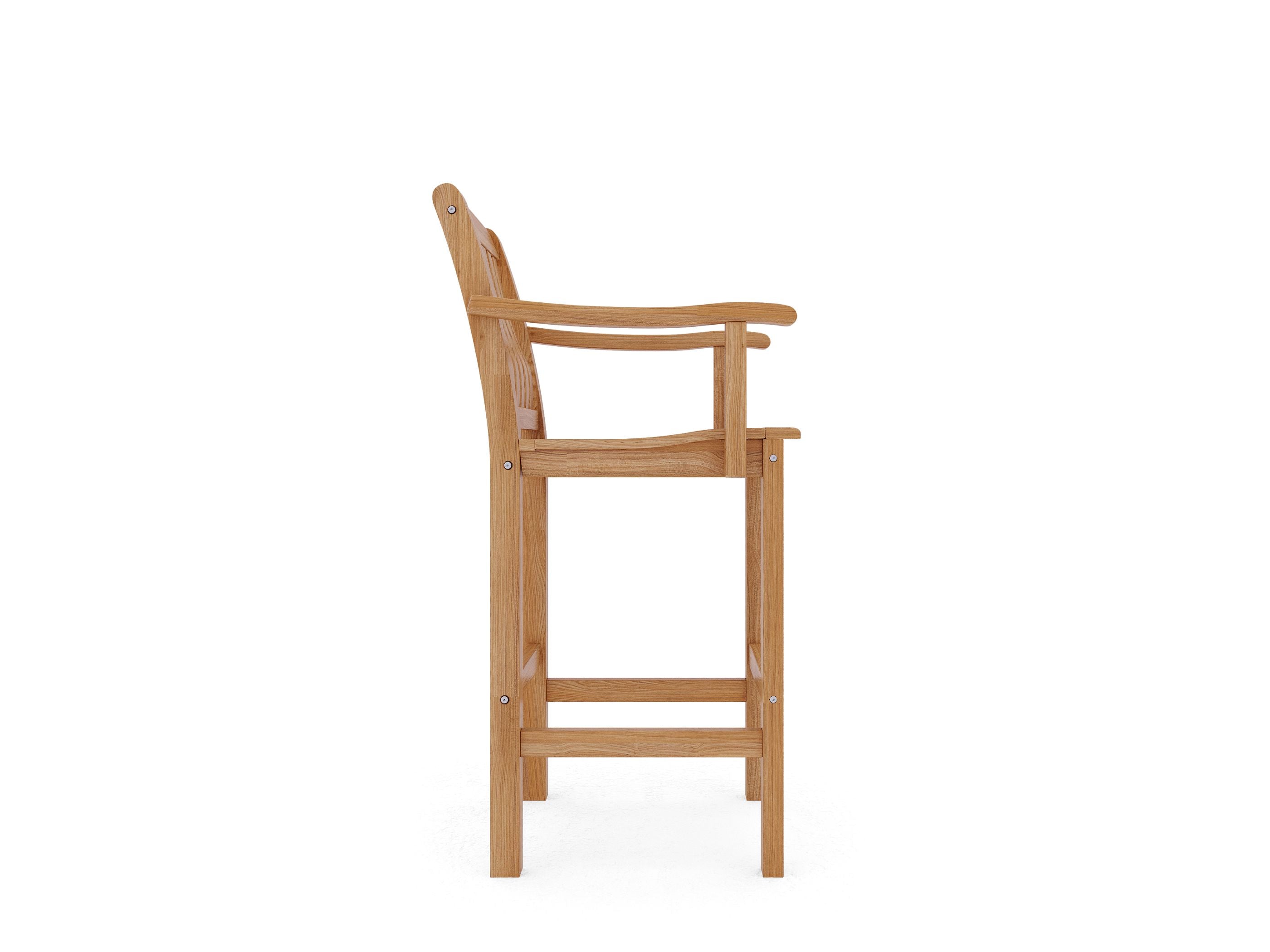 Curated MaisonFurniture Michele Teak Outdoor Bar Armchair