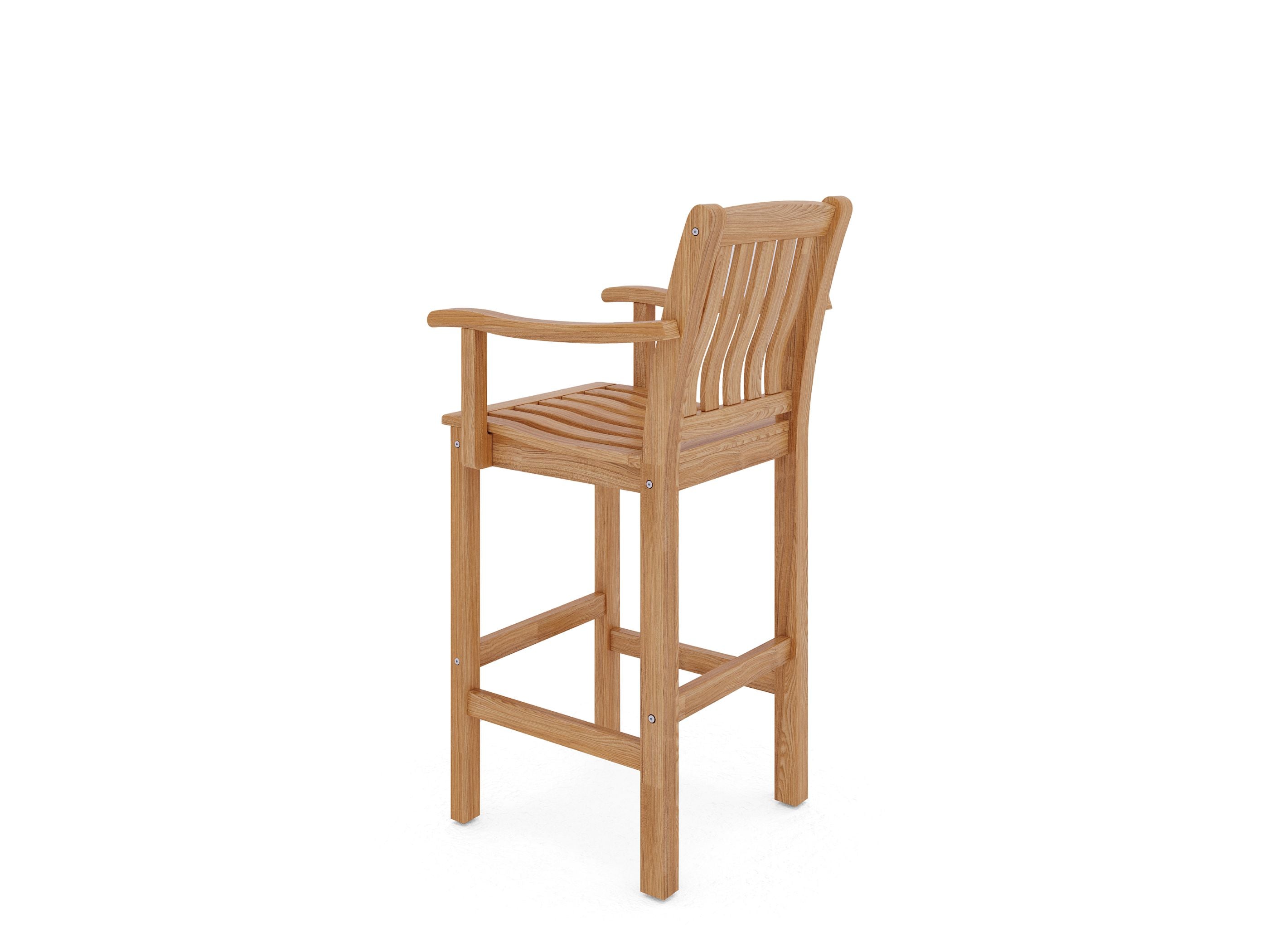 Curated MaisonFurniture Michele Teak Outdoor Bar Armchair