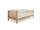 Curated Maison Furniture Sylvie 3 Person Teak Outdoor Sofa with Sunbrella Cushions