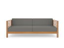 Curated Maison Furniture Sylvie 3 Person Teak Outdoor Sofa with Sunbrella Cushions