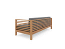Curated Maison Furniture Sylvie 3 Person Teak Outdoor Sofa with Sunbrella Cushions