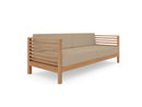 Curated Maison Furniture Sylvie 3 Person Teak Outdoor Sofa with Sunbrella Cushions