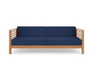Curated Maison Furniture Sylvie 3 Person Teak Outdoor Sofa with Sunbrella Cushions