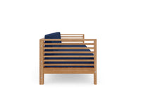Curated Maison Furniture Sylvie 3 Person Teak Outdoor Sofa with Sunbrella Cushions