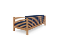 Curated Maison Furniture Sylvie 3 Person Teak Outdoor Sofa with Sunbrella Cushions
